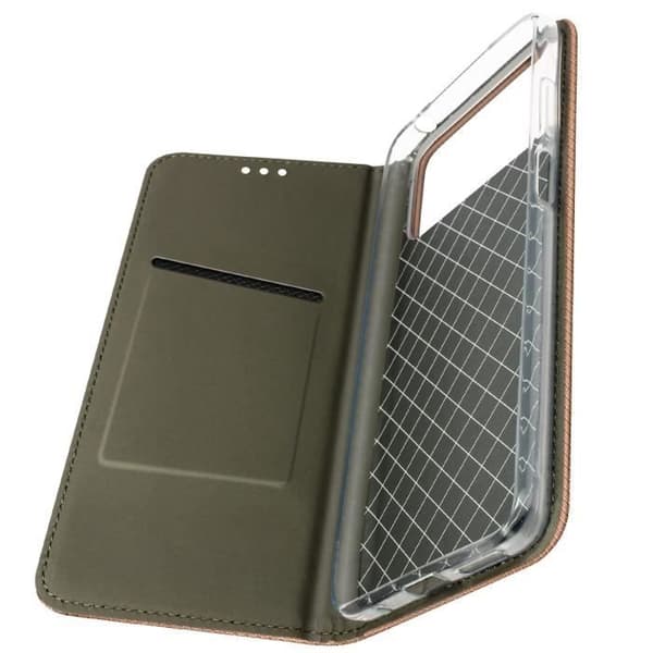 Fodral till Xiaomi Poco M5 - AVIZAR - Magnetisk flipkorthållare - Rosa - Stel - Syntet