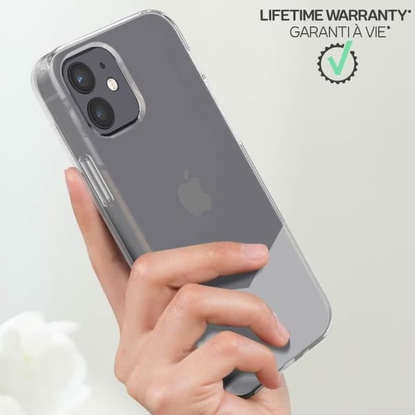 Skal för iPhone 12 och 12 Pro Anti-Drop 1m - FORCE CASE - Pure Transparent - Förstärkt med Tryax system