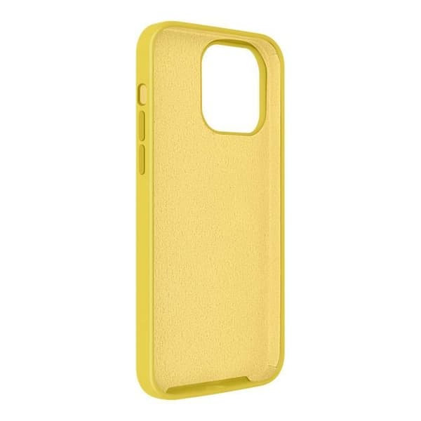 Gult iPhone 14 skyddsfodral - Moxie BeFluo Collection - Halvstyv hybrid - Soft-touch matt finish