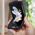 Miniatyrbild 4 av 4: Samsung Galaxy Z Flip 4 Flip Fodral med magnetisk flik Midnight Blue