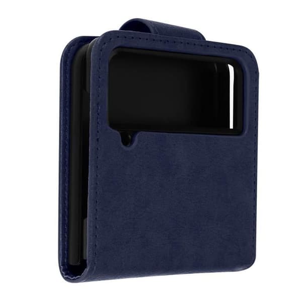 Samsung Galaxy Z Flip 4 Flip Fodral med magnetisk flik Midnight Blue