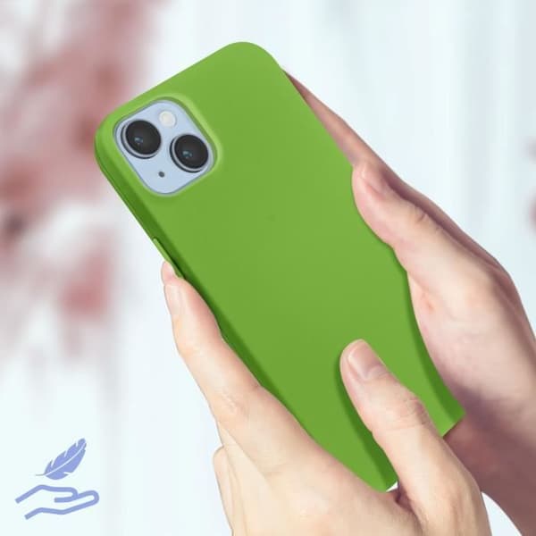 iPhone 14 fodral Halvstyv Soft-touch Fin grön