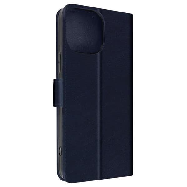 AVIZAR iPhone 14 Pro Fodral - Chesterfield-modell - Videostödfunktion - Midnattsblå