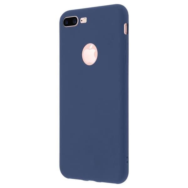 Forcell iPhone 7 Plus/iPhone 8 Plus Fodral Soft Touch Silikonfodral - Midnattsblå
