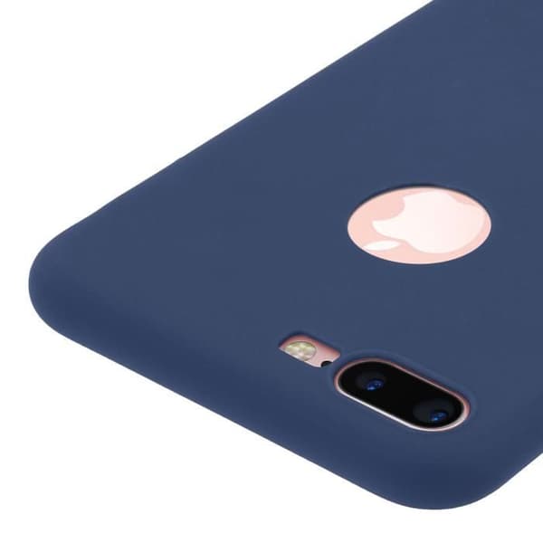 Forcell iPhone 7 Plus/iPhone 8 Plus Fodral Soft Touch Silikonfodral - Midnattsblå