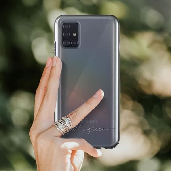 Fodral till Samsung Galaxy A51 - JUST GREEN - Slitstark - Tillverkat av komposterbart material