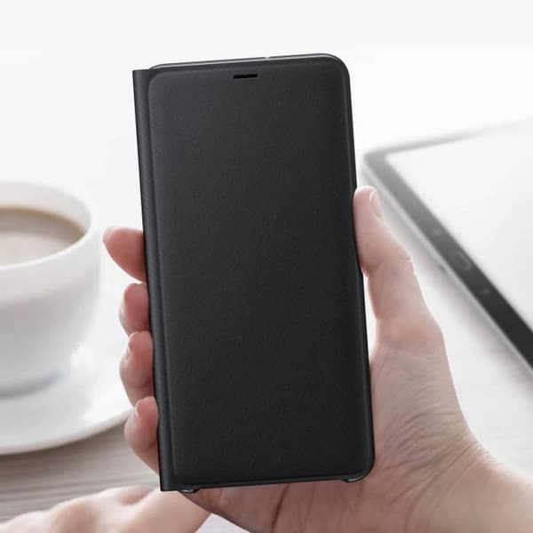 Hus - Samsung - Galaxy A7 2018 - Flip-etui - Plånbok - Svart