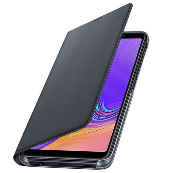 Hus - Samsung - Galaxy A7 2018 - Flip-etui - Plånbok - Svart