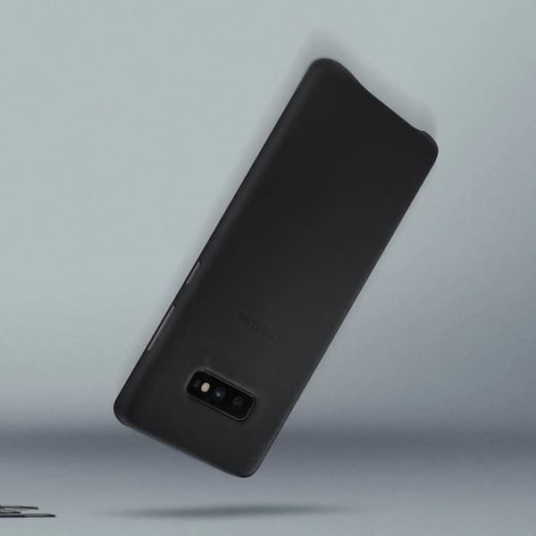 Skal - Samsung - Galaxy S10e - Läder - Stötabsorberande - Kompatibel med Qi-laddning
