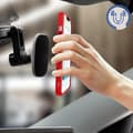 Miniatyrbild 3 av 4: iPhone 14 Pro Fodral Bi-material Metal Ring Support Video röd