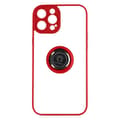 Miniatyrbild 1 av 4: iPhone 14 Pro Fodral Bi-material Metal Ring Support Video röd