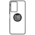 Miniatyrbild 1 av 4: Vivo Y76 5G Fodral Bi-material Metal Ring Video Support svart