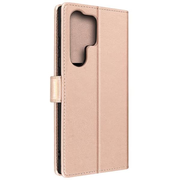 Hållare - Samsung - Galaxy S23 Ultra - Plånbok - Videostöd - Rosa