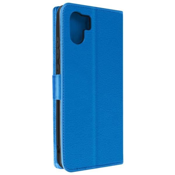 AVIZAR plånboksfodral till Xiaomi Redmi A1 - Blå - Videostöd - Sprucket utseende