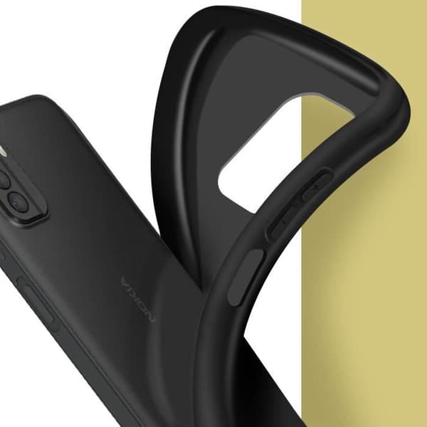 Nokia G60 5G Fodral Resistent Silikongel Mjuk Flexibel Tunn Lättviktssvart