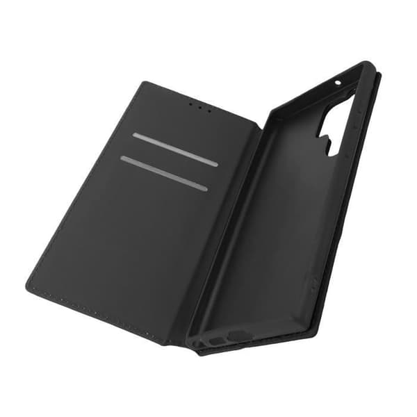 Fodral till Samsung Galaxy S23 Ultra - AVIZAR - Flip Card Hållare Video Support - Svart