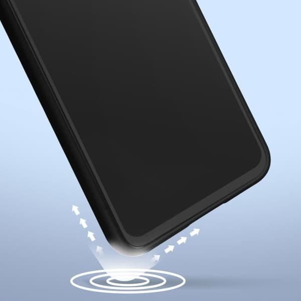 Fodral för Xiaomi Redmi Note 12 5G Halvstyv silikon mjuk yta svart