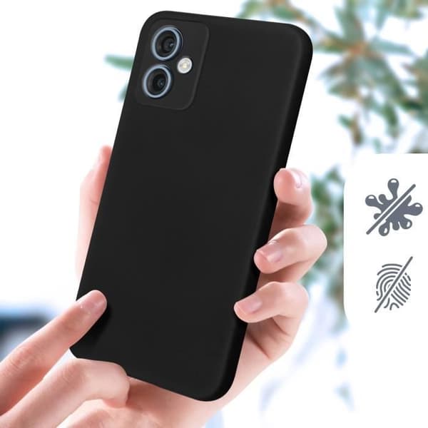 Fodral för Xiaomi Redmi Note 12 5G Halvstyv silikon mjuk yta svart