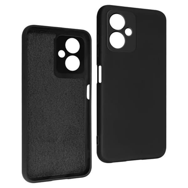 Fodral för Xiaomi Redmi Note 12 5G Halvstyv silikon mjuk yta svart