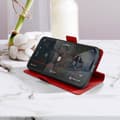 Miniatyrbild 3 av 4: AVIZAR-fodral för Xiaomi Redmi Note 12 5G - Röd - Dubbel magnetisk flik - Videostödfunktion