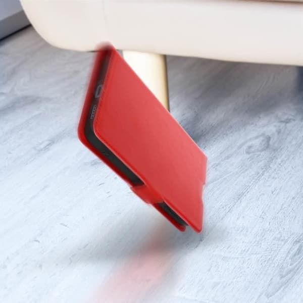 AVIZAR-fodral för Xiaomi Redmi Note 12 5G - Röd - Dubbel magnetisk flik - Videostödfunktion