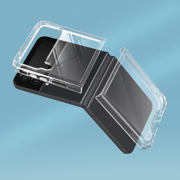 Galaxy Z Flip 4 Skyddsfodral - AVIZAR - Hårda hörn Stötfångare Tunn Lätt Transparent