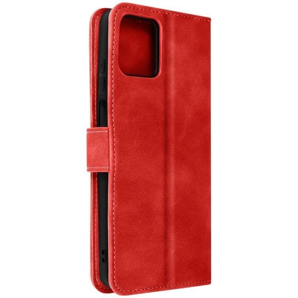 AVIZAR Plånboksfodral till Motorola Moto G32 - Röd - Videostödsfunktion