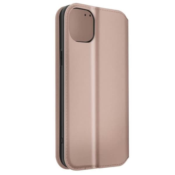 iPhone 14 folioskal - AVIZAR - Korthållarflik - Videostödfunktion - Champagnerosa