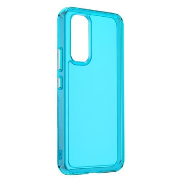 AVIZAR Fodral för Samsung A54 5G - Förstärkt Stötsäker Gel Silikon - Genomskinlig Blå