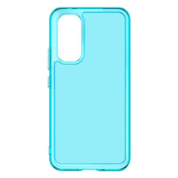 AVIZAR Fodral för Samsung A54 5G - Förstärkt Stötsäker Gel Silikon - Genomskinlig Blå