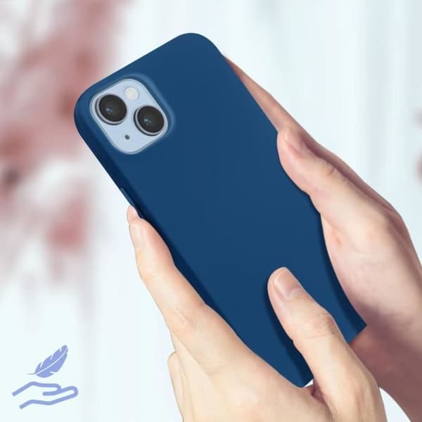 AVIZAR Skyddsfodral för iPhone 14 - Halvstyv Soft-touch Fine - Blå