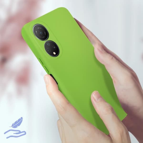 Honor X7 Slim Halvstyv Soft-touch silikonfodral Grön