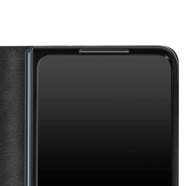 Samsung Galaxy Z Fold 3 Fodral - AVIZAR - Plånboksfodral - Svart - Magnetisk flik