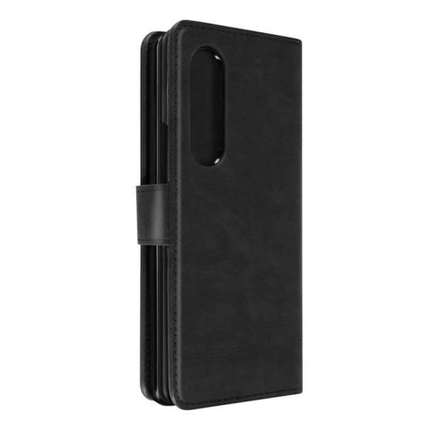 Samsung Galaxy Z Fold 3 Fodral - AVIZAR - Plånboksfodral - Svart - Magnetisk flik