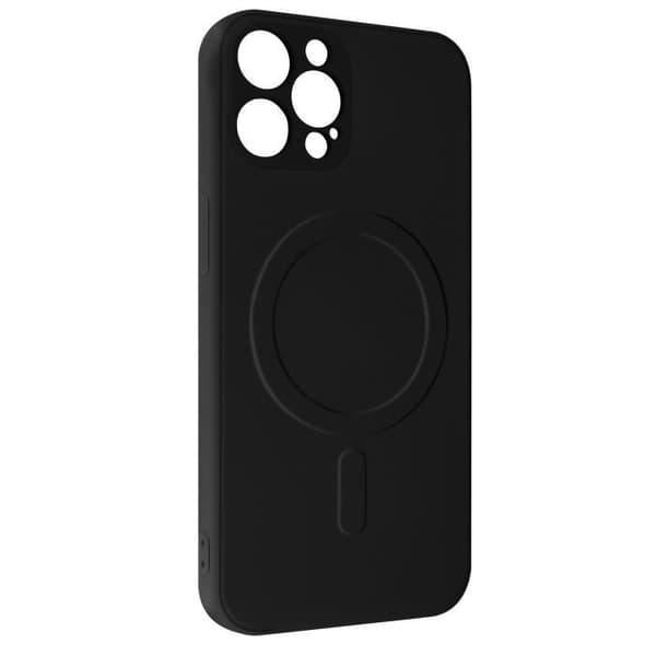Skyddsfodral - AVIZAR - iPhone 13 Pro Max - Silikon Soft-touch - Kompatibel med MagSafe - Svart
