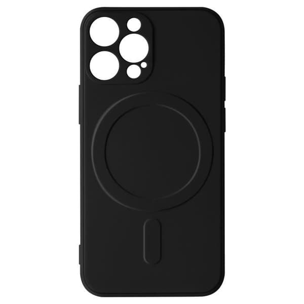 Skyddsfodral - AVIZAR - iPhone 13 Pro Max - Silikon Soft-touch - Kompatibel med MagSafe - Svart