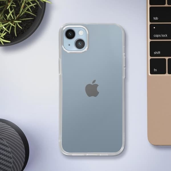 iPhone 14 Plus fodral AVIZAR - Tunt och lätt - Flexibel Gel Silikon - Genomskinlig
