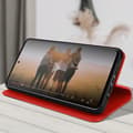 Miniatyrbild 4 av 4: AVIZAR Samsung Galaxy A51 Folio Cover - Röd - Videostödfunktion - Kortfack