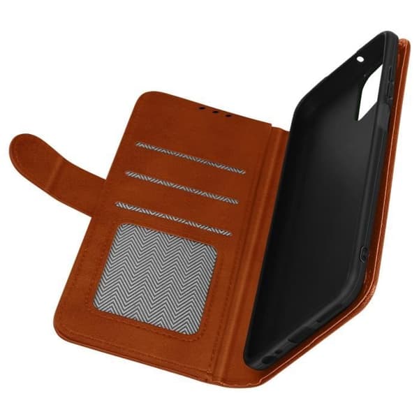 Fodral - AVIZAR - Motorola Moto G32 - Videostödfunktion - Brun