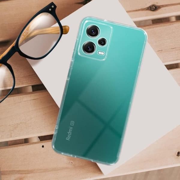 AVIZAR mjukt skyddsfodral för Xiaomi Redmi Note 12 Pro 5G - tunt och genomskinligt