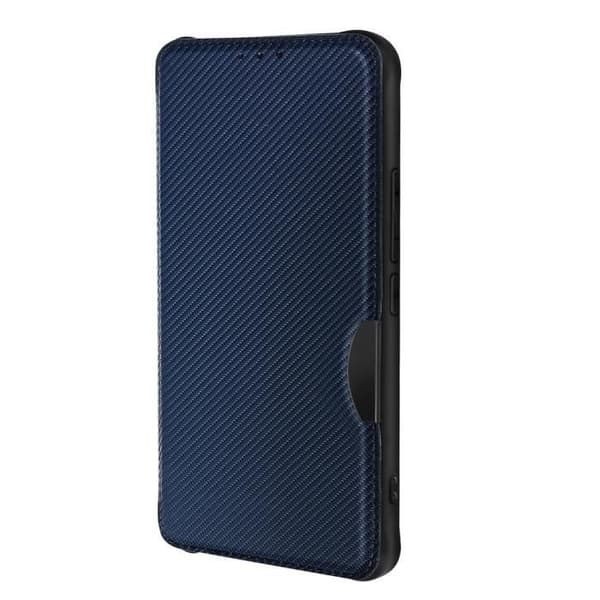 Fodral till Xiaomi 12 Lite - AVIZAR - Razor Book Series - Korthållare - Förstärkta hörn - Blå