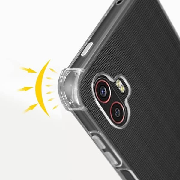 Fodral - AVIZAR - Samsung Galaxy Xcover 6 Pro - Silikongel - Förstärkta hörn - Genomskinlig