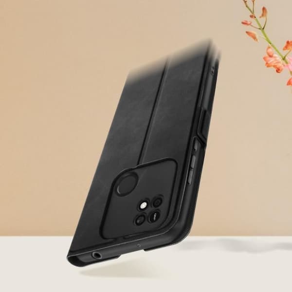 Xiaomi Redmi 10A Fodral - AVIZAR - Multifunktion Flip dubbelt magnetiskt lås - Svart