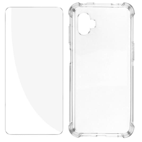 AVIZAR Protection Pack för Samsung Xcover 6 Pro - Förstärkt hårt skal och transparent härdat glas