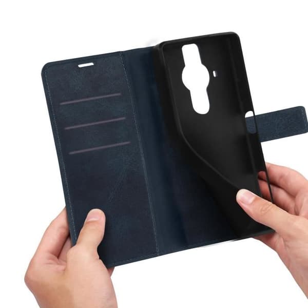 Sony Xperia Pro 1 Wallet Video Support Magnetic Tab Midnight Blue