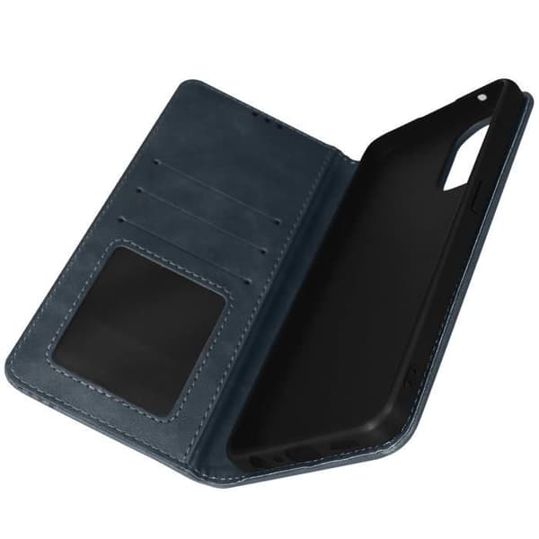 Oppo Reno 8 Lite 5G Flip Wallet Fodral Video Support Funktion midnattsblå