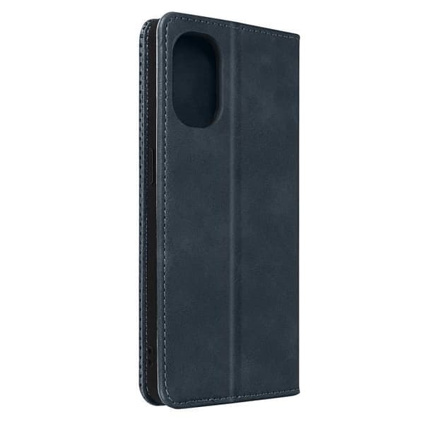 Oppo Reno 8 Lite 5G Flip Wallet Fodral Video Support Funktion midnattsblå