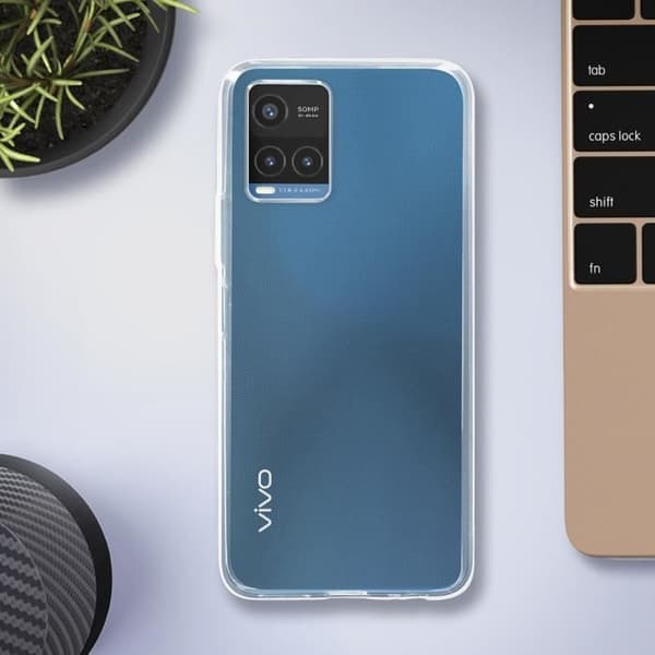 Vivo Y21 och Y21s Fodral Silikongel Flexibel Tunn och Lätt Transparent