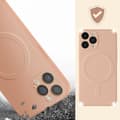 Miniatyrbild 4 av 4: Fodral Magsafe iPhone 13 Pro Silikon Interiör Soft-touch Mag Cover roséguld
