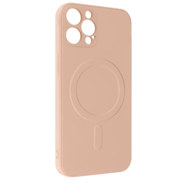 Fodral Magsafe iPhone 13 Pro Silikon Interiör Soft-touch Mag Cover roséguld